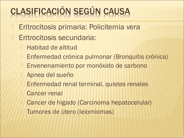 causas de eritrocitosis